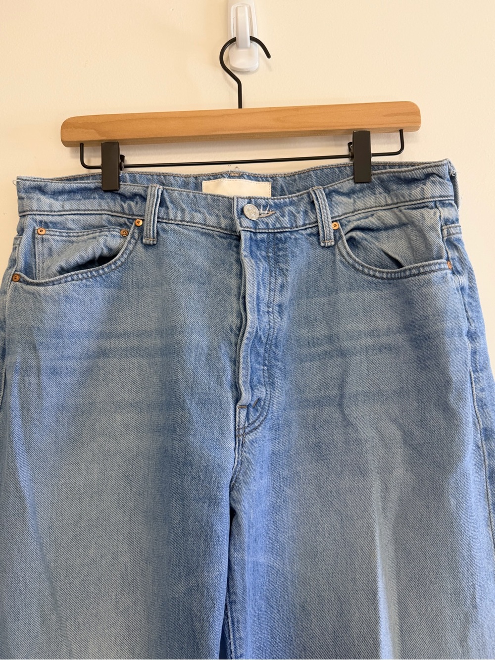 Mother Superior The Dodger Button Hover Cuff Jeans Size 30 - Picture 5 of 14